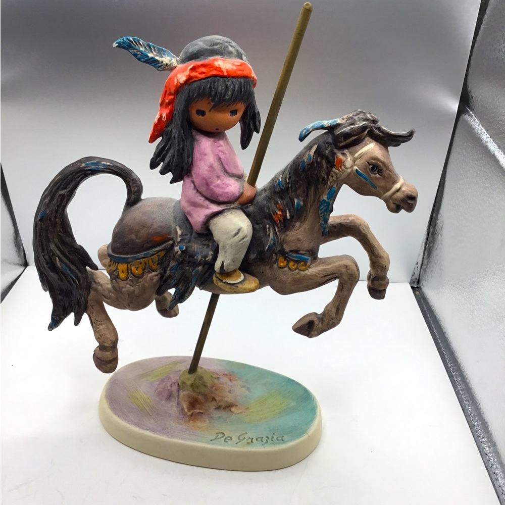 DeGrazia Figurine “Merry Little Indian” Large!
10th Anniversary Issue by Goebel